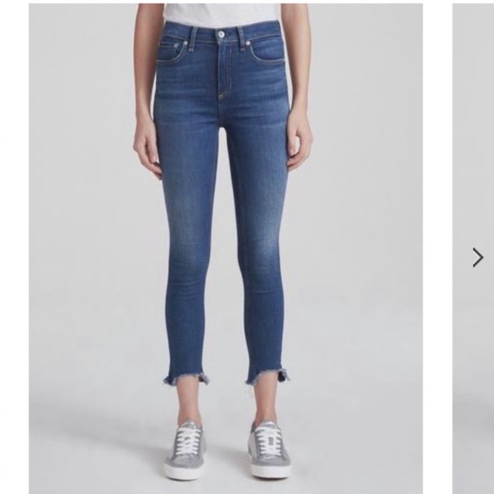 Rag & Bone High Waist Ankle Skinny Lenox Jeans